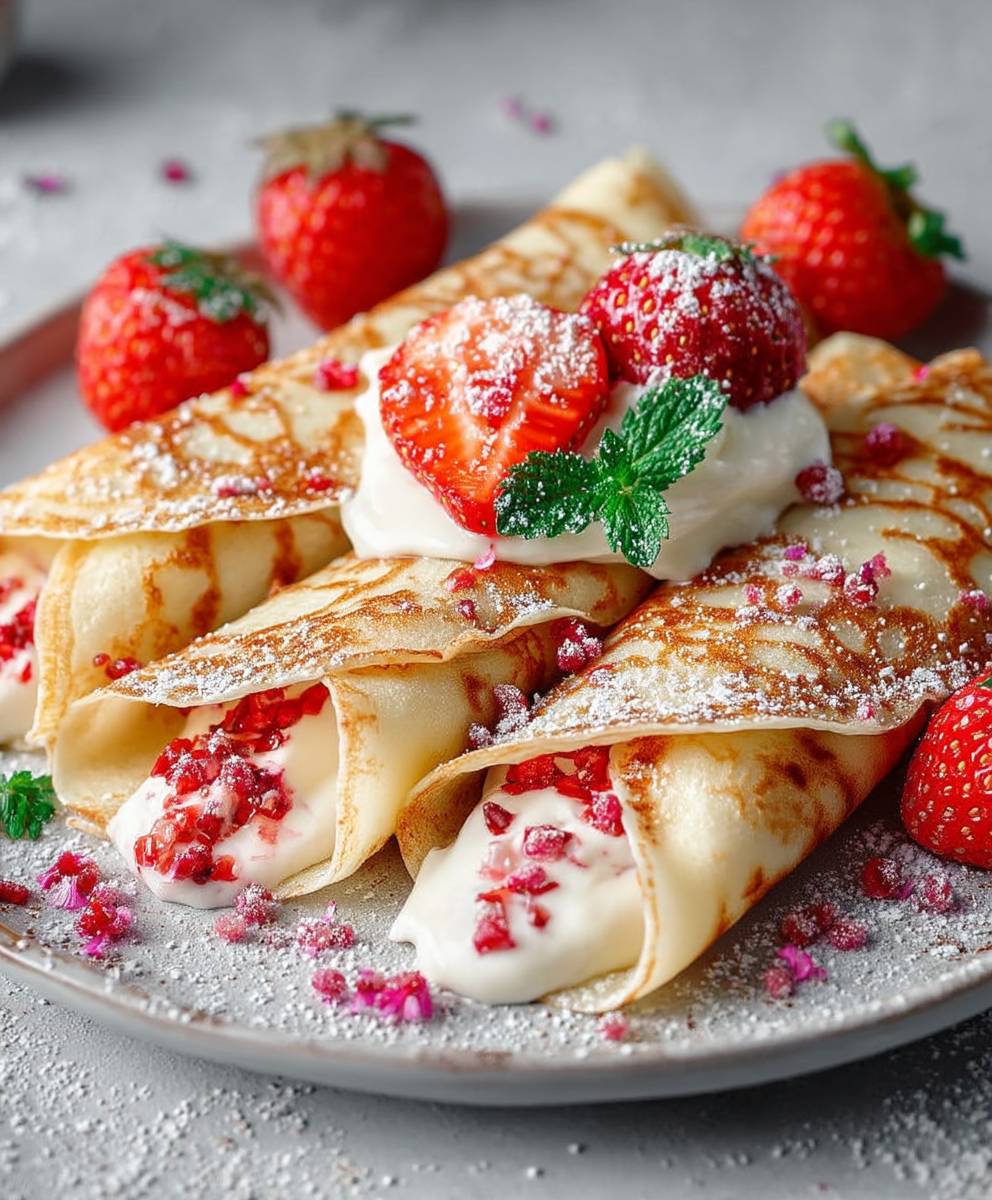 Protein Pfannkuchen Quark Füllung