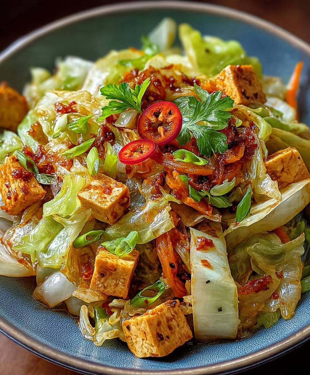 Tofu Kohlgemüse Pfanne