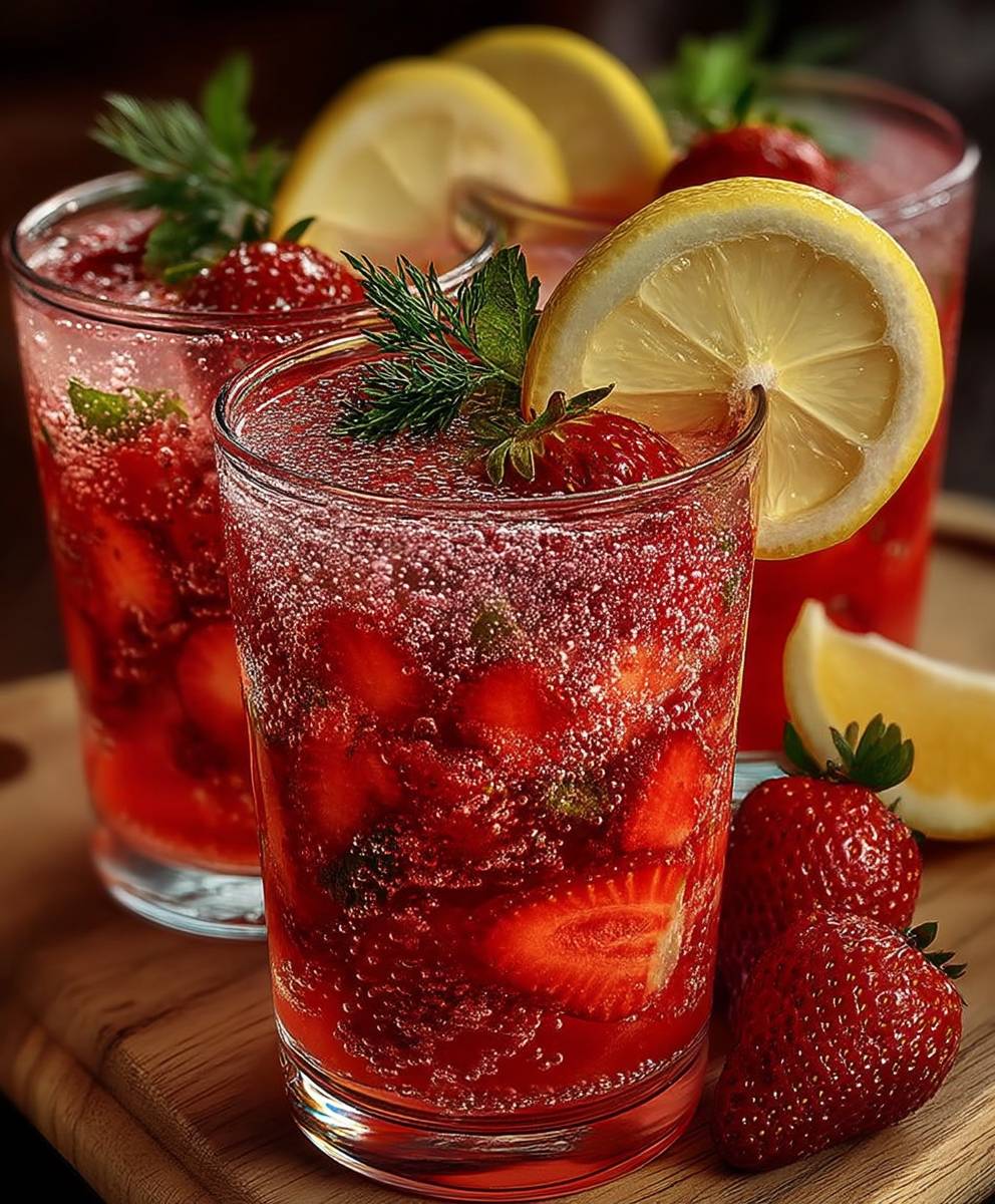 Erdbeer Zitronenlimonade Sommer