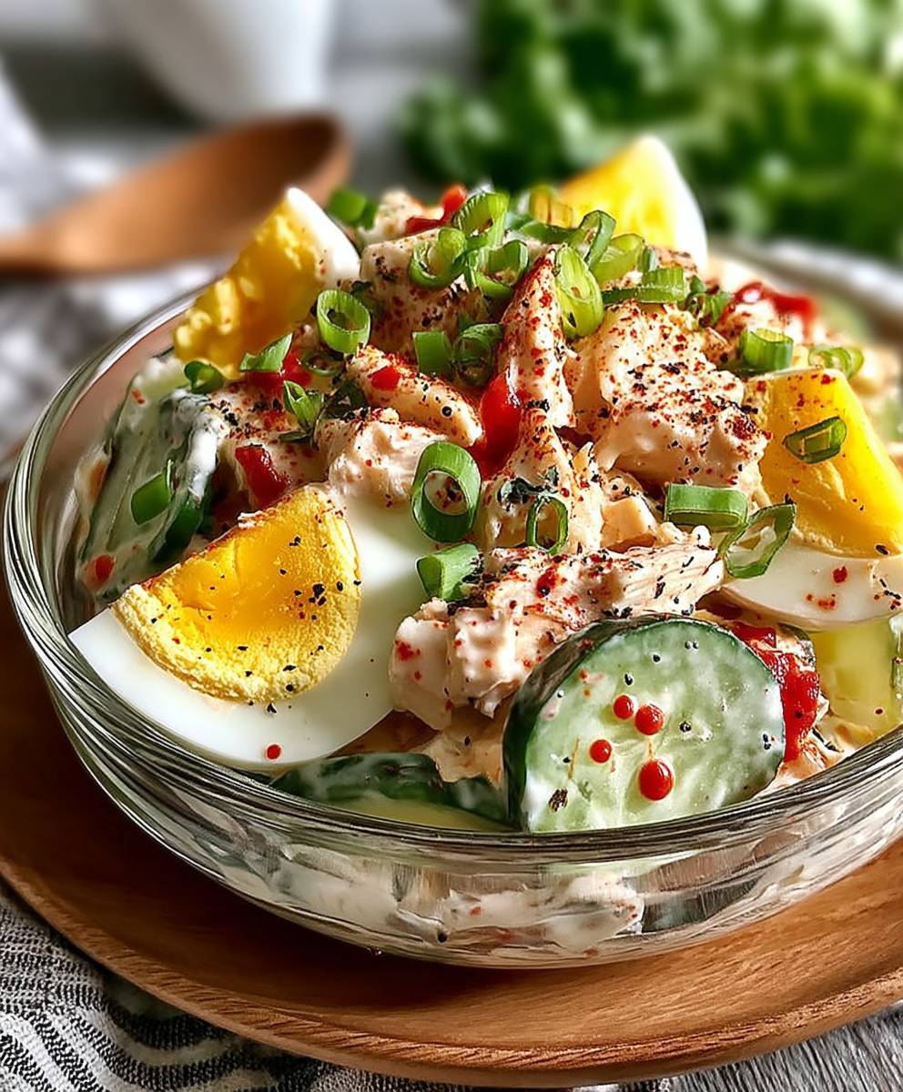Thunfischsalat mit Ei Joghurt