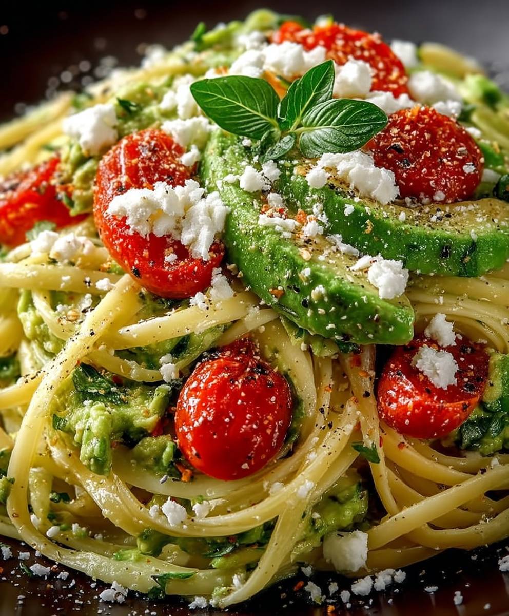 Cremige Avocado Pasta Vegan