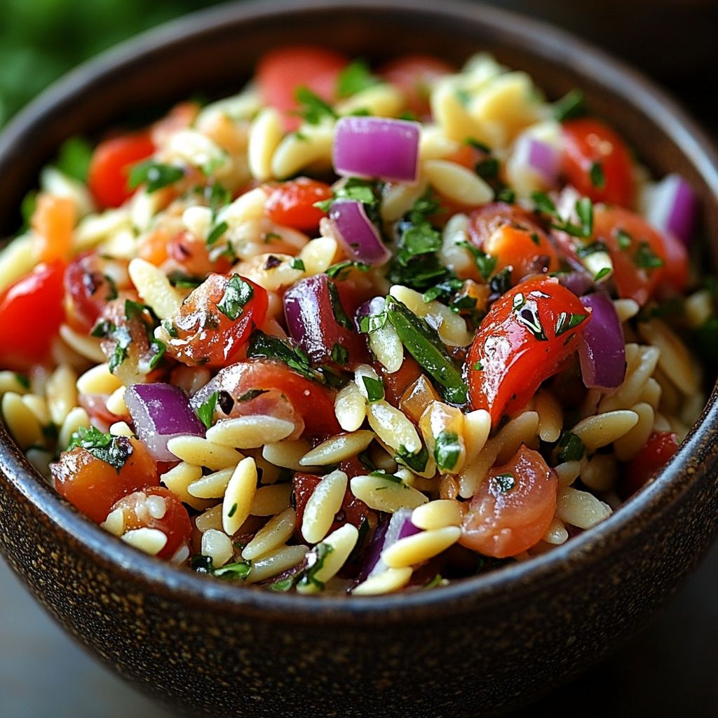 Mediterraner Orzo Salat