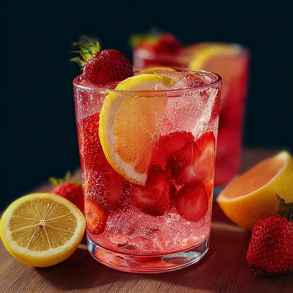 Erdbeer Zitronenlimonade selber machen