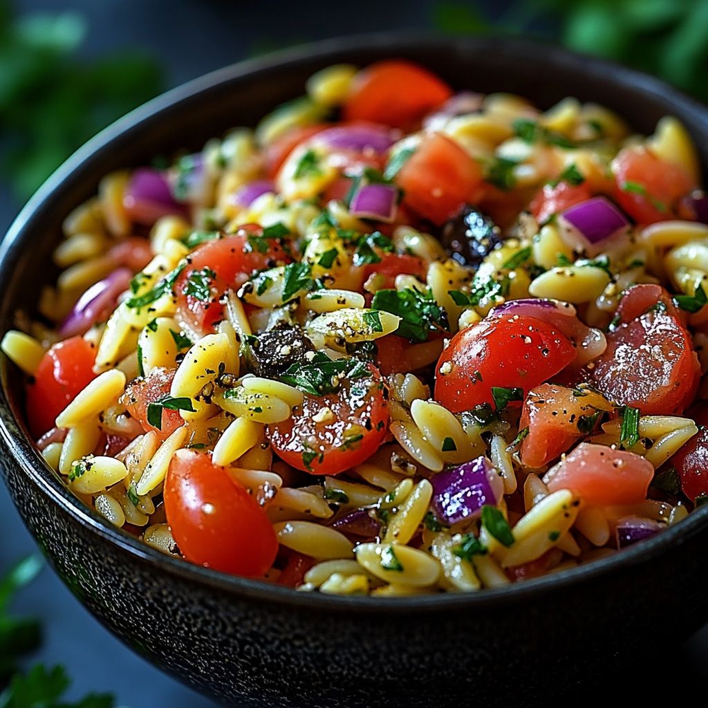 Mediterraner Orzo Salat