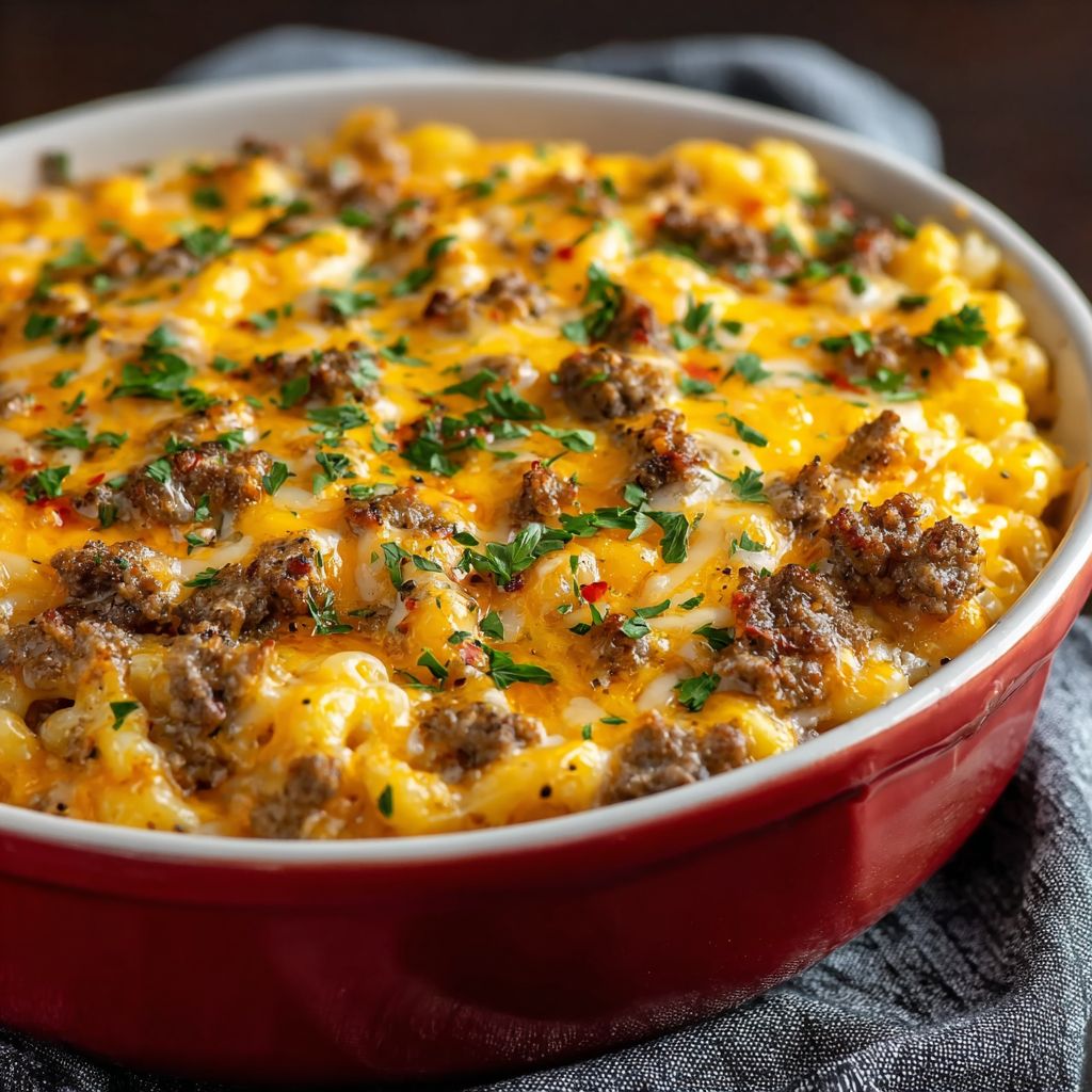 Cheeseburger Auflauf Low Carb