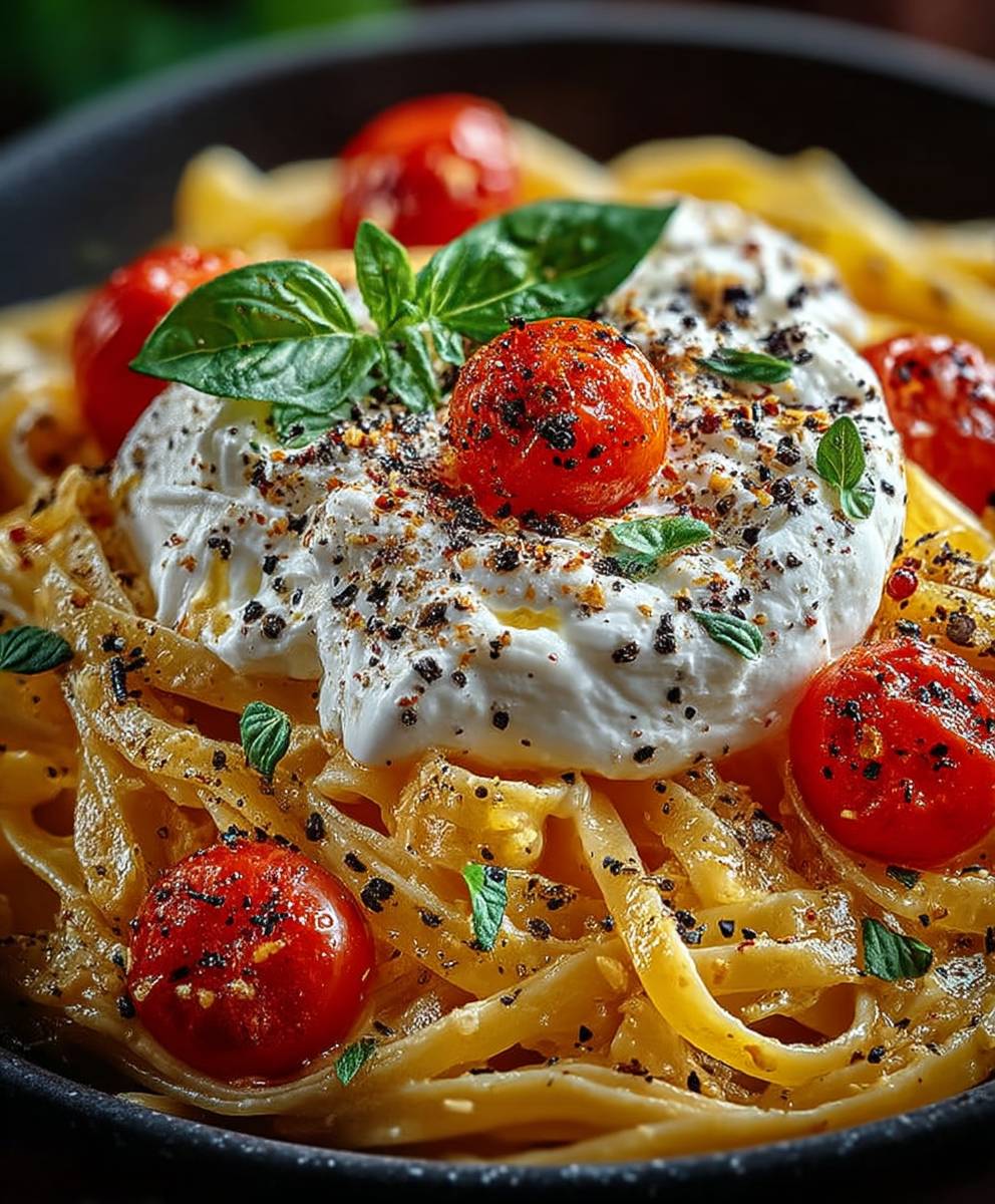 Burrata Pasta einfach schnell