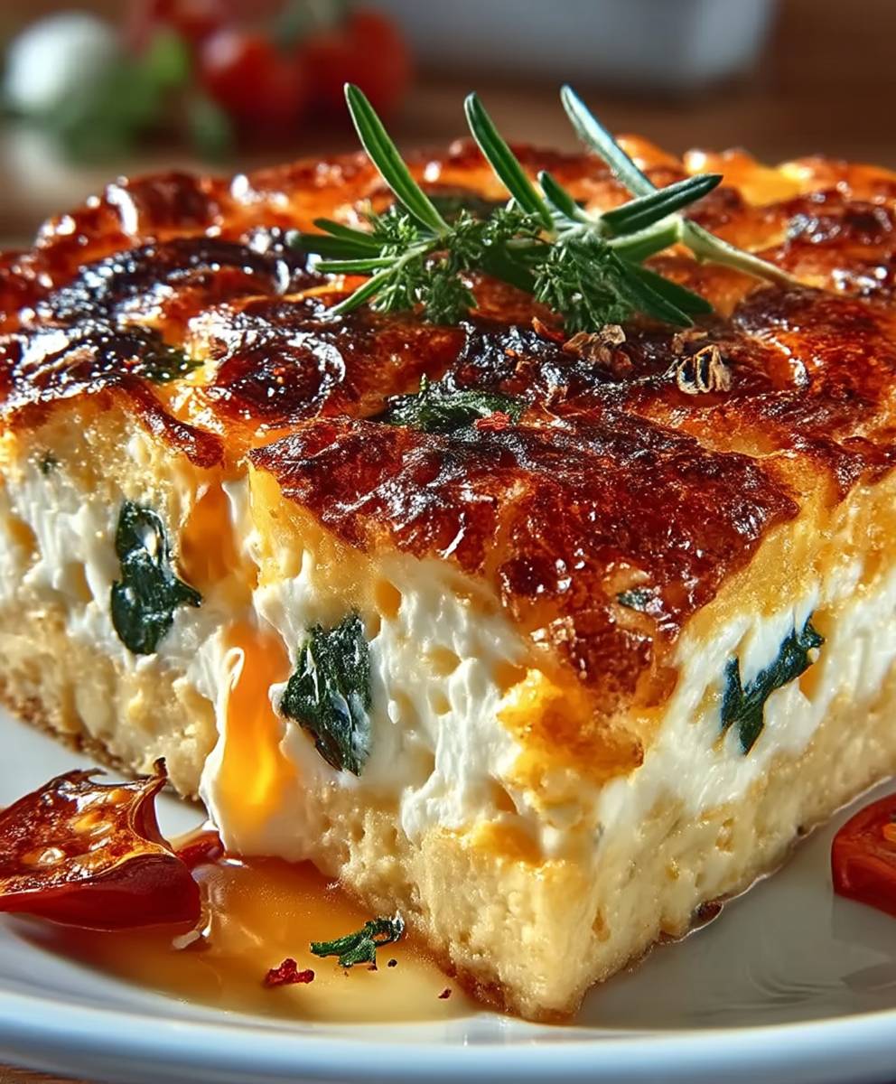 Hüttenkäse Eierauflauf proteinreich