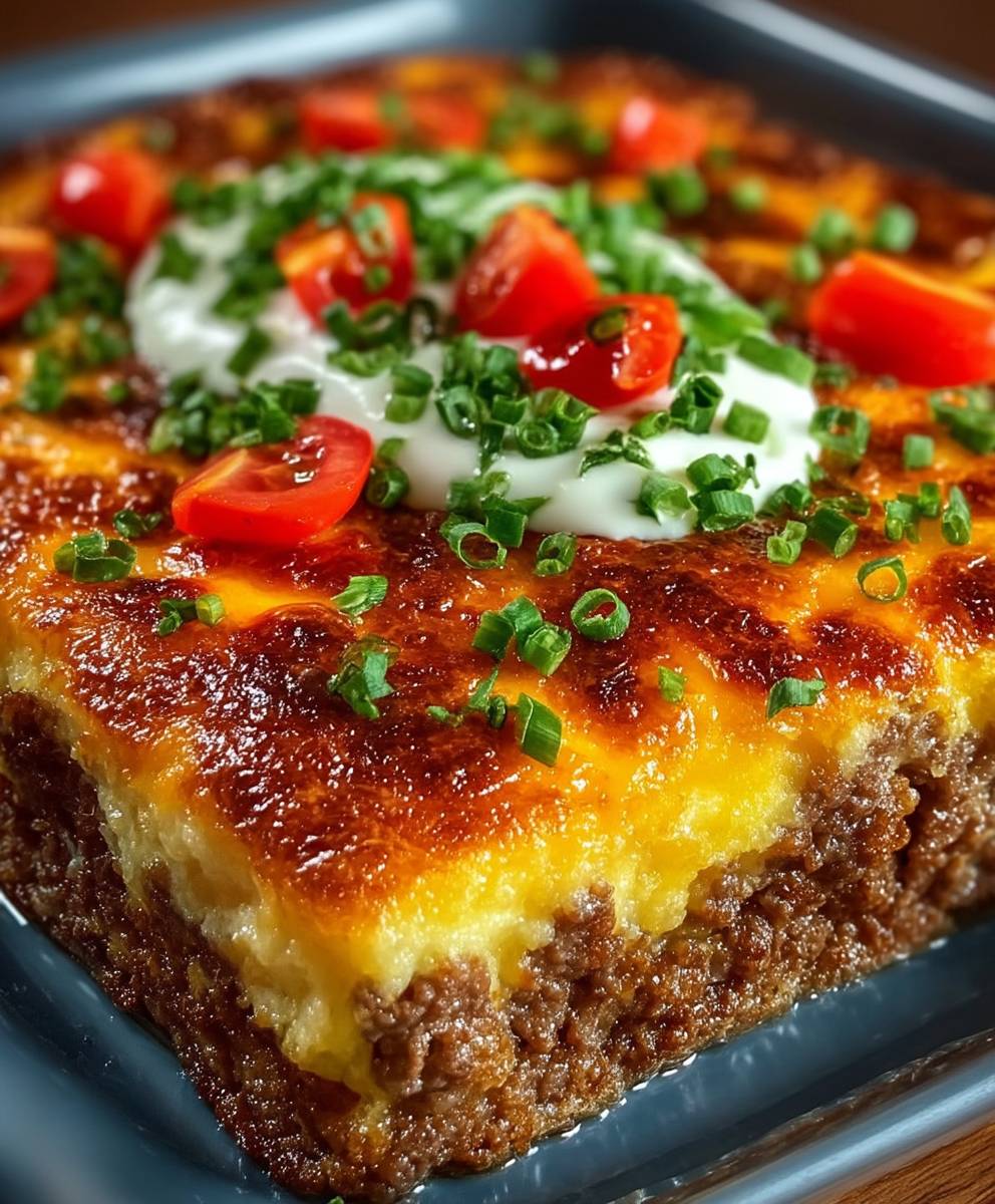 Low Carb Cheeseburger Auflauf