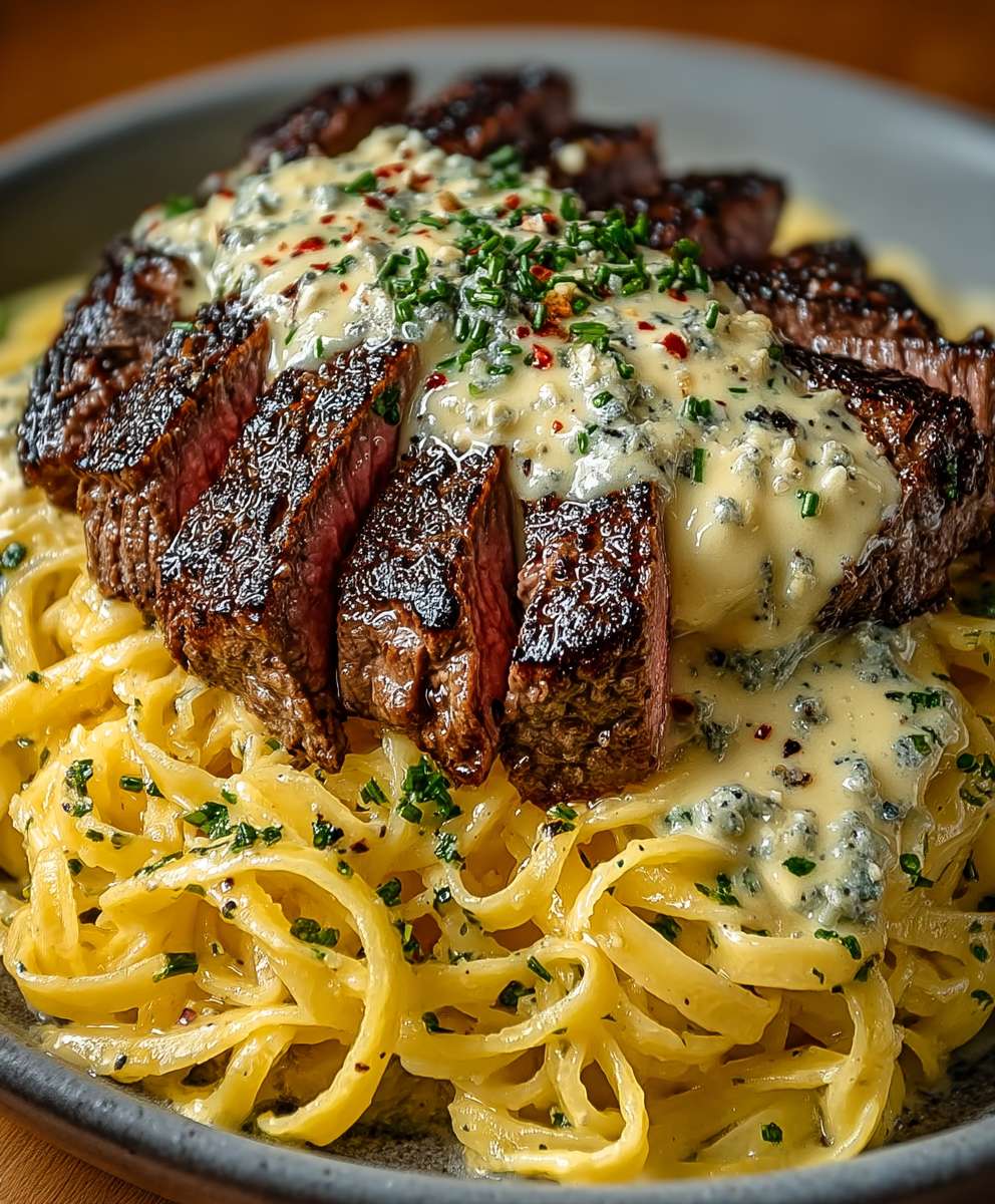 Steak Gorgonzola Alfredo