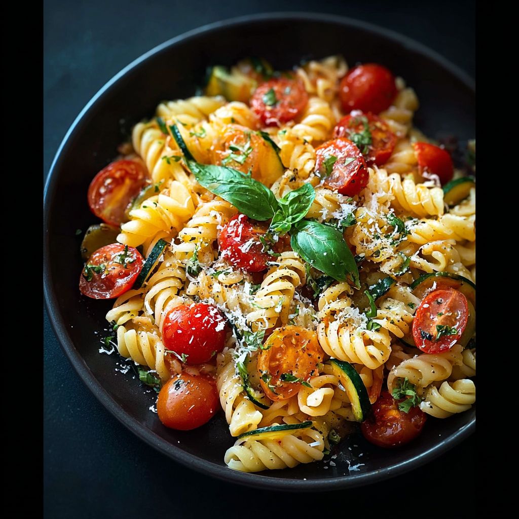 Tomaten Zucchini Pasta