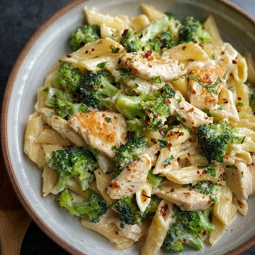 Hähnchen Brokkoli Pasta einfach
