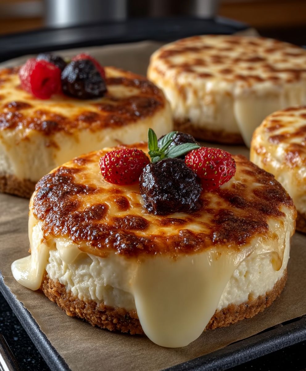 Hüttenkäsetaler backen