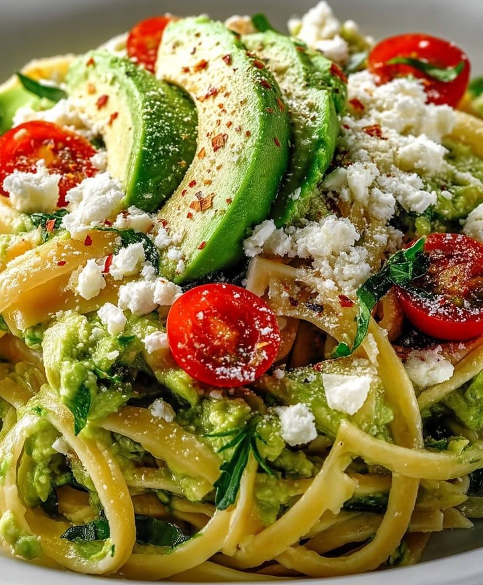 Cremige Avocado Pasta Vegan