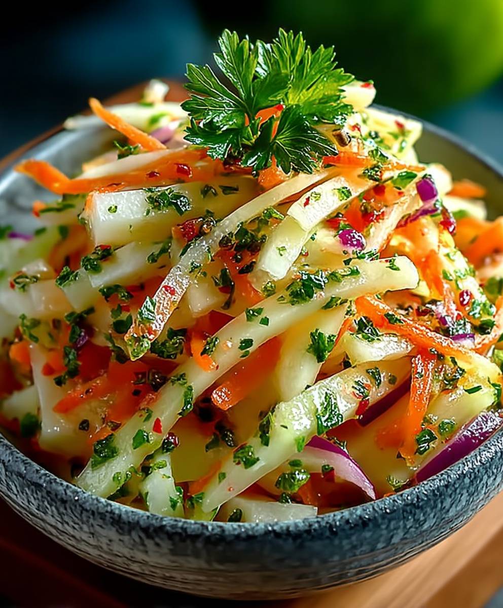 Kohlrabi Salat gesund einfach