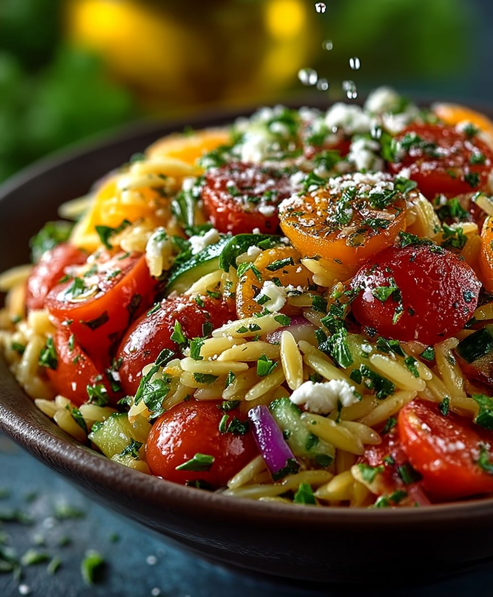 Mediterraner Orzo Salat