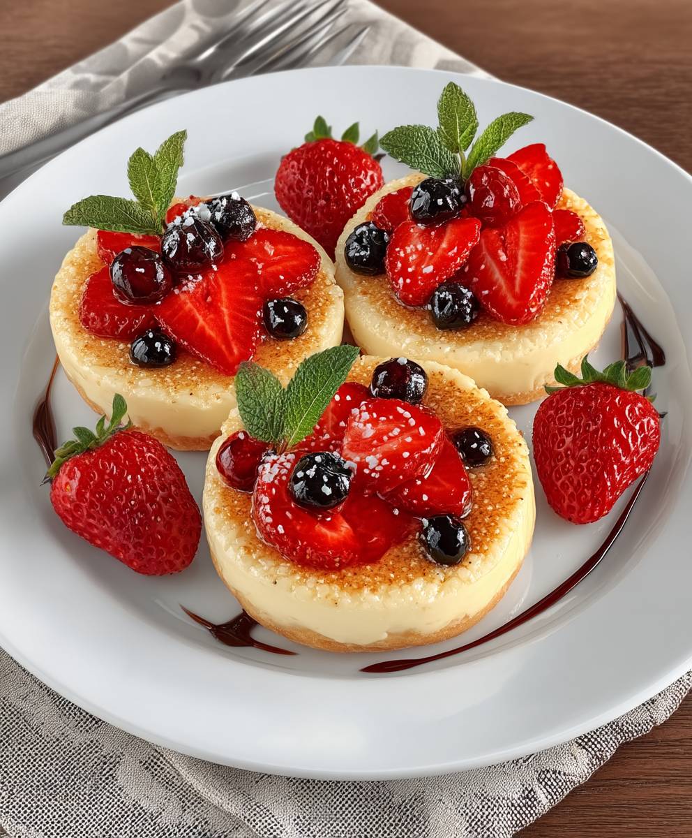 Erdbeer Vanillepudding Tartelettes