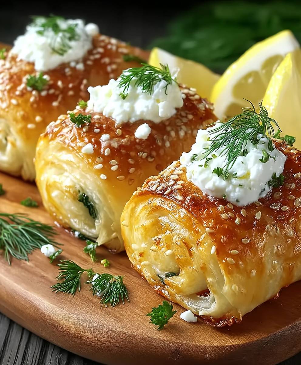 Knusprige Feta Röllchen Ofen