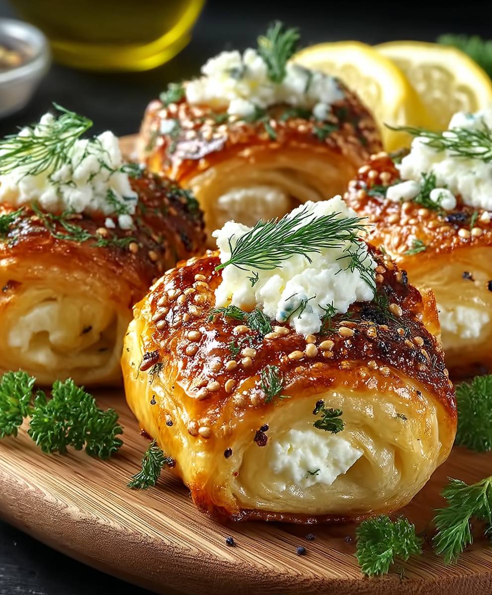Knusprige Feta Röllchen Ofen