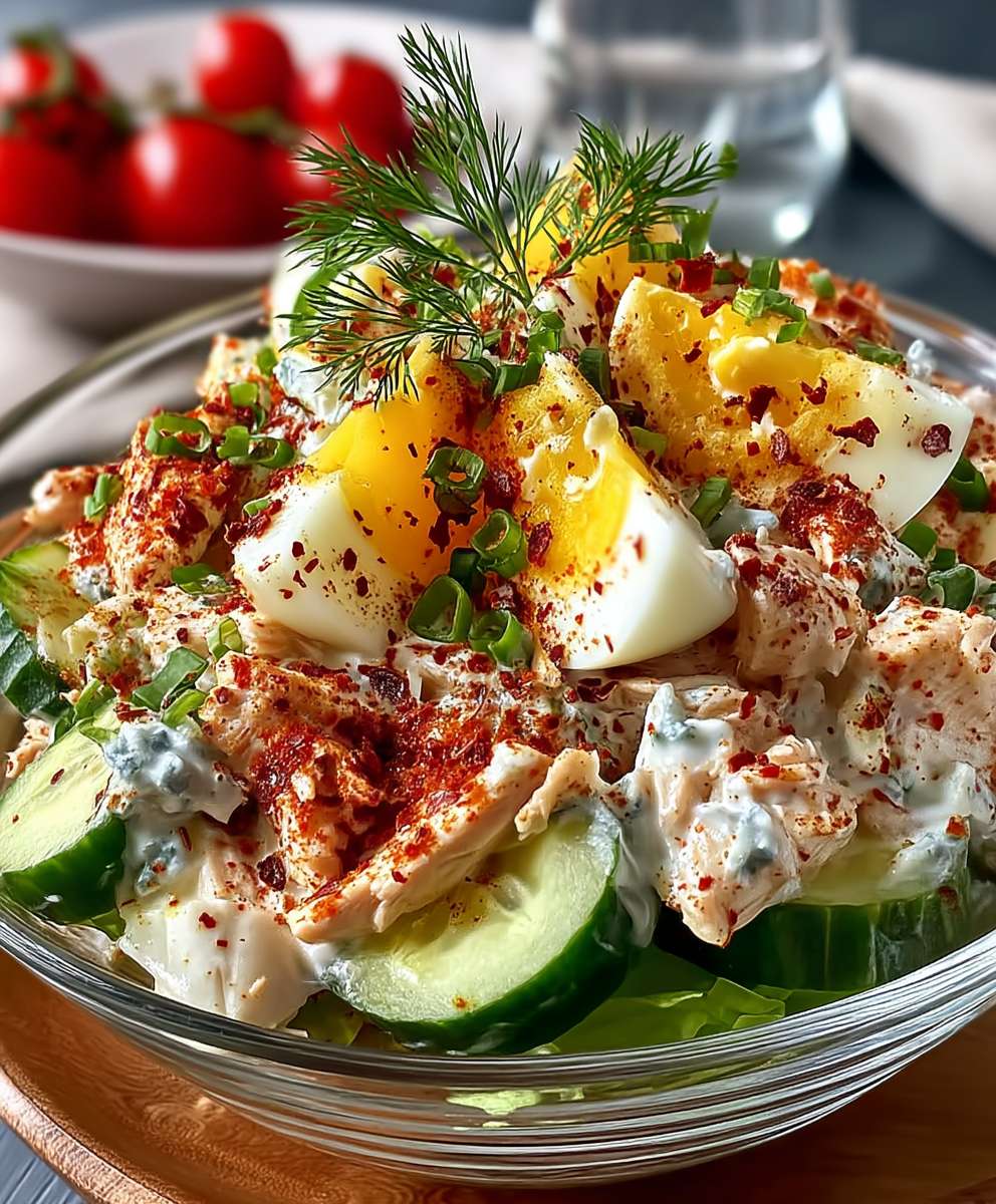 Thunfischsalat mit Ei Joghurt