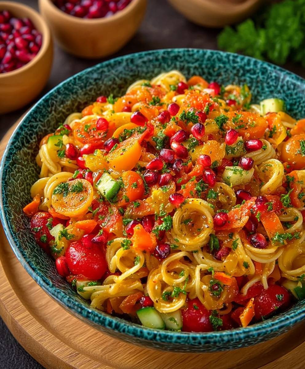 Türkischer Nudelsalat mit Gemüse