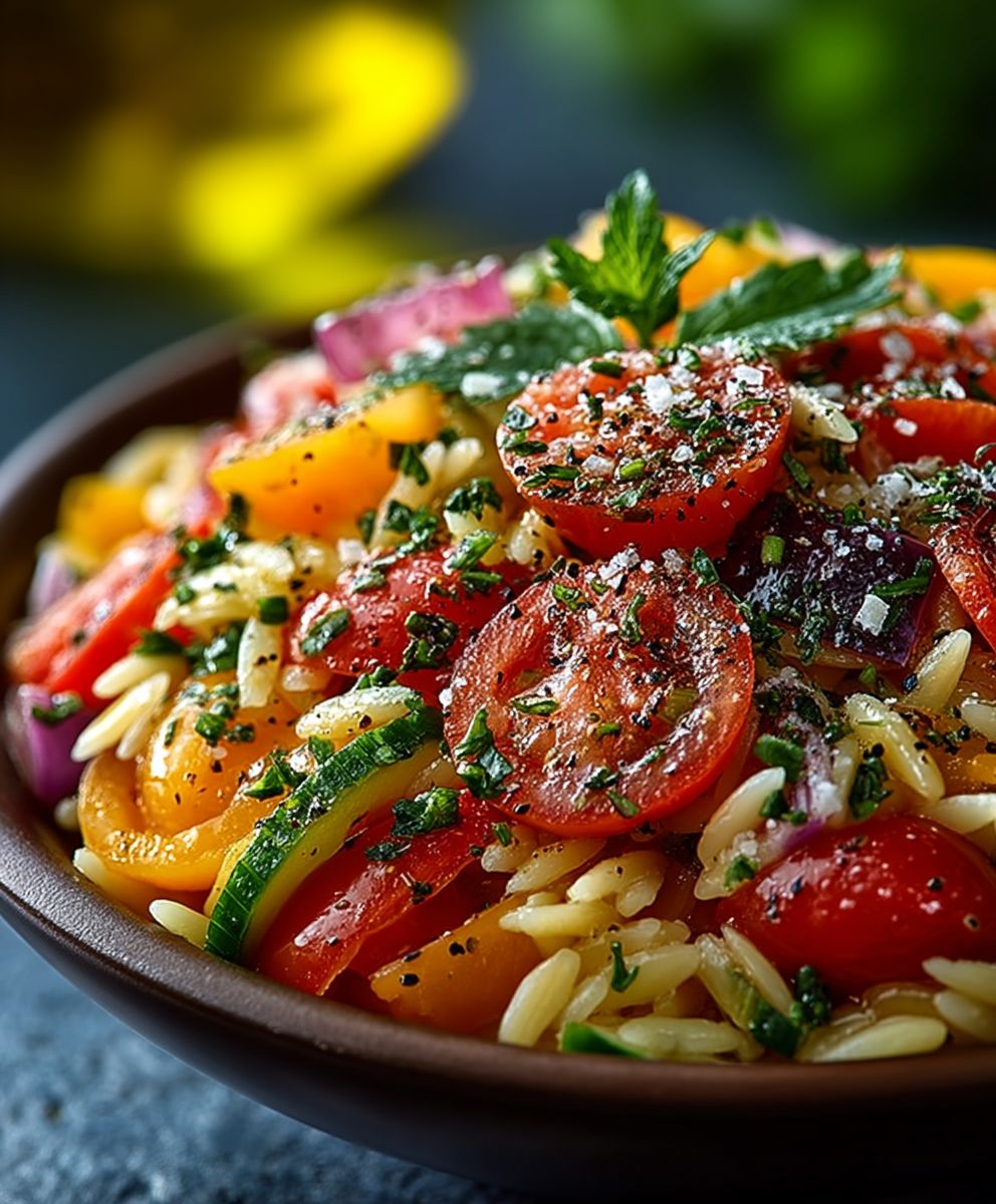 Mediterraner Orzo Salat