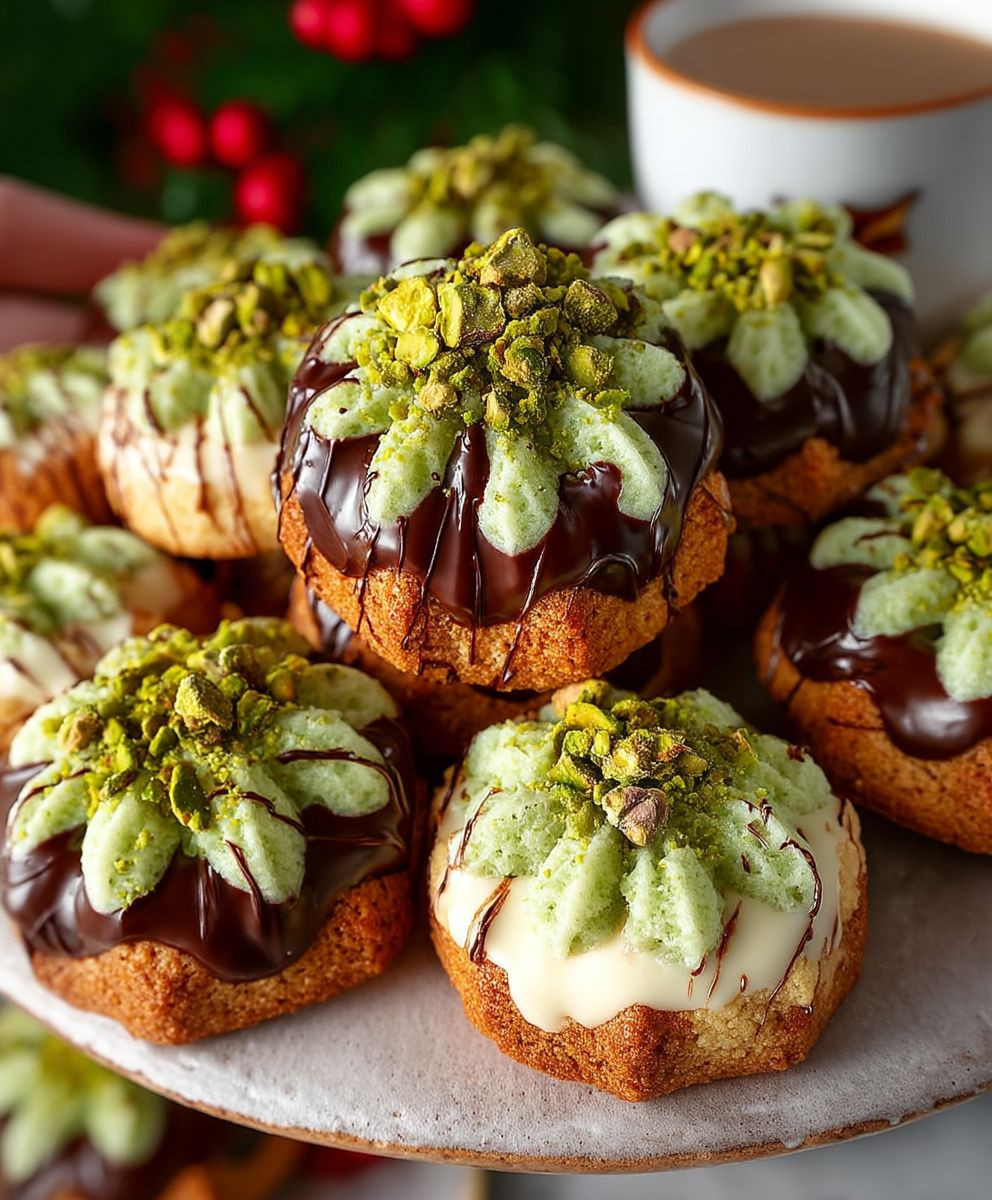 Pistazienkekse mit Pistaziencreme