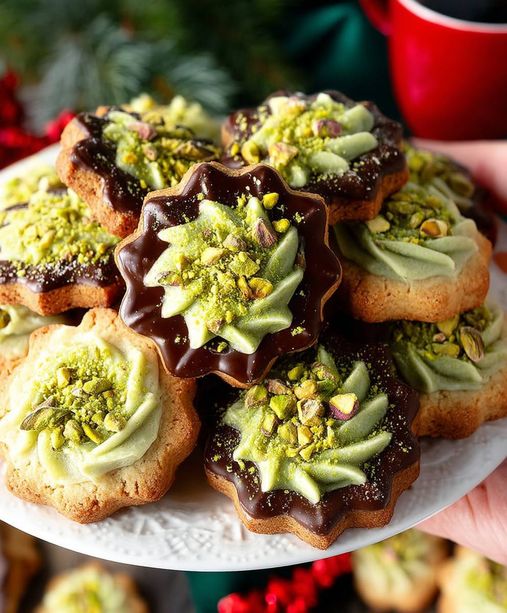 Pistazienkekse mit Pistaziencreme