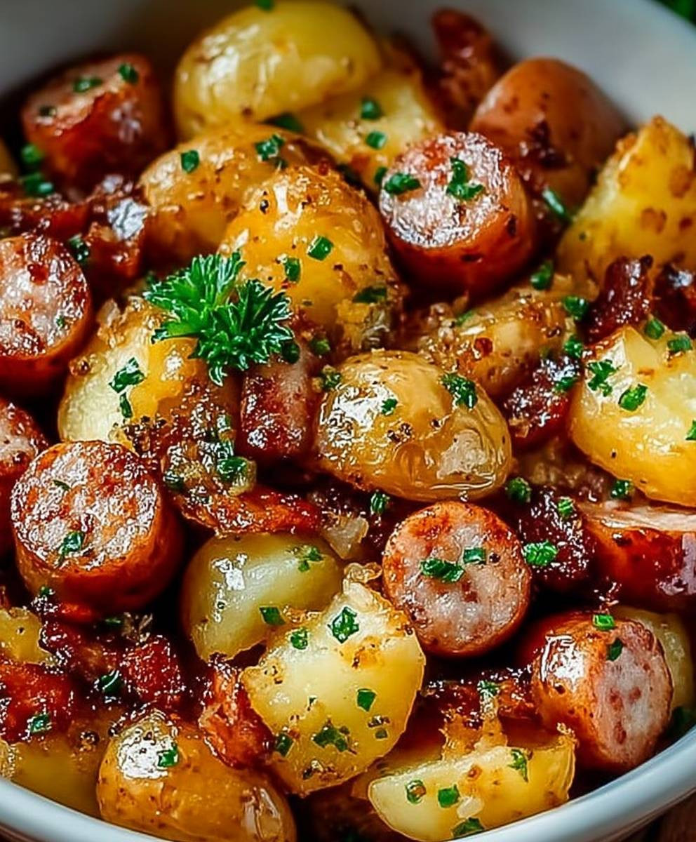 Air Fryer Wurst Kartoffeln