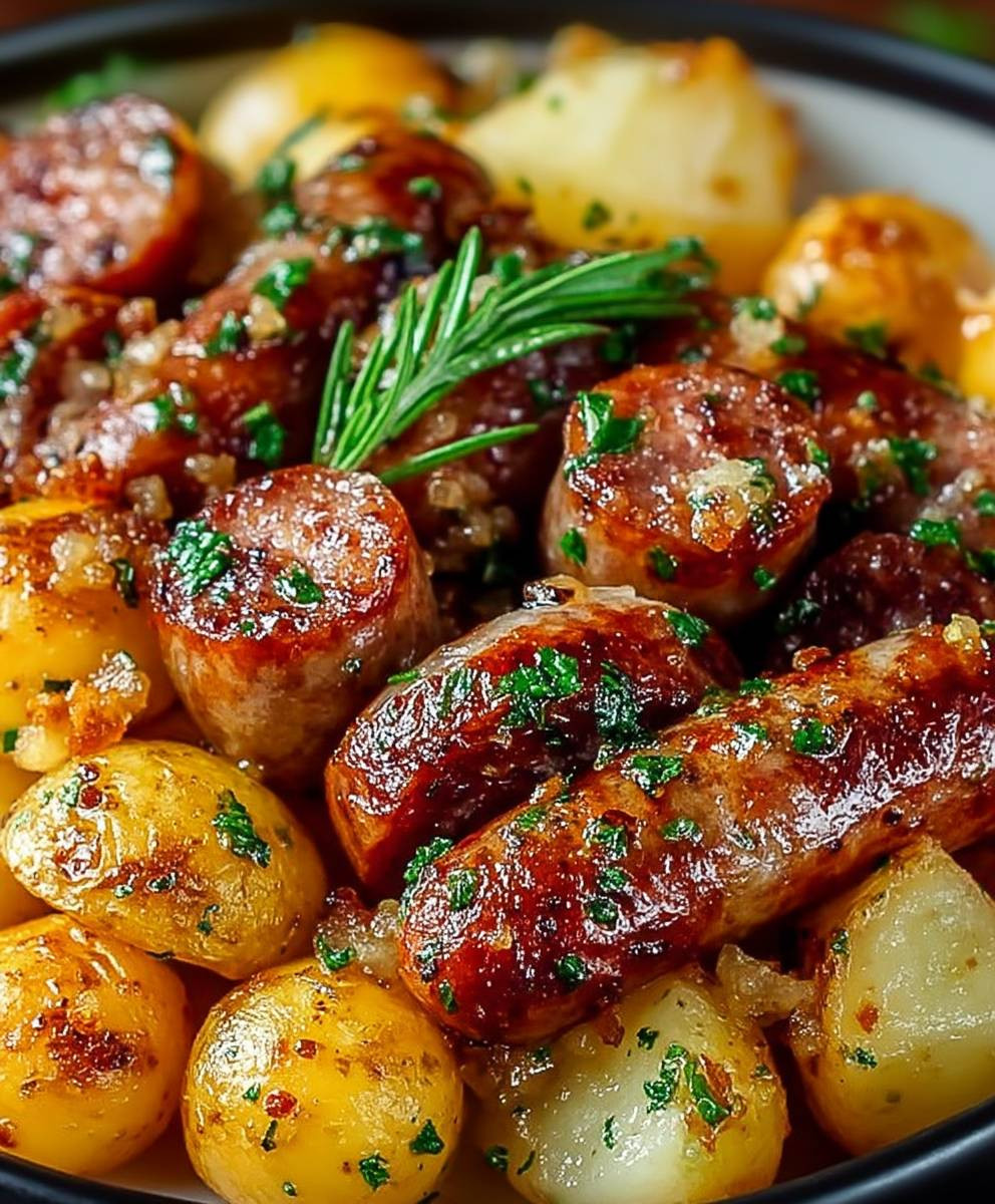 Air Fryer Wurst Kartoffeln