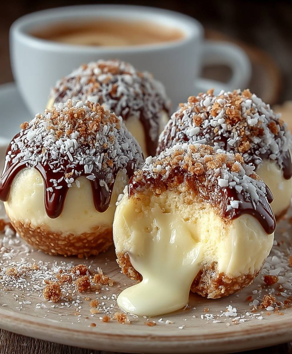 Schnelle Käsekuchen Kugeln einfach