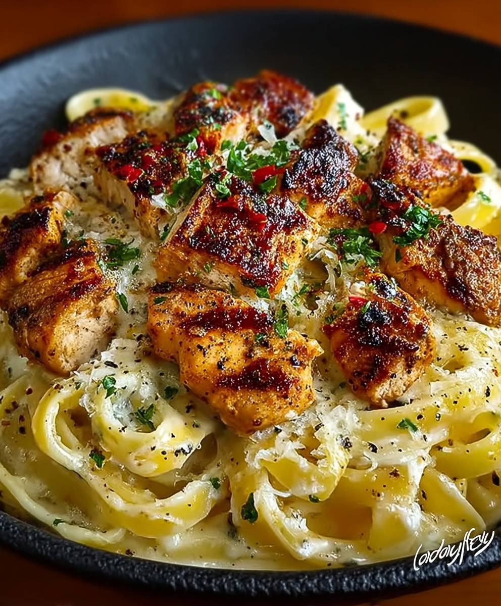 Cajun Chicken Fettuccine Alfredo