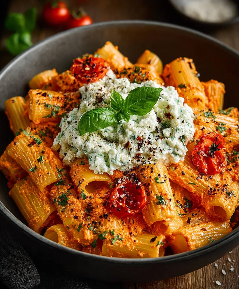 Protein Nudeln mit Hüttenkäse
