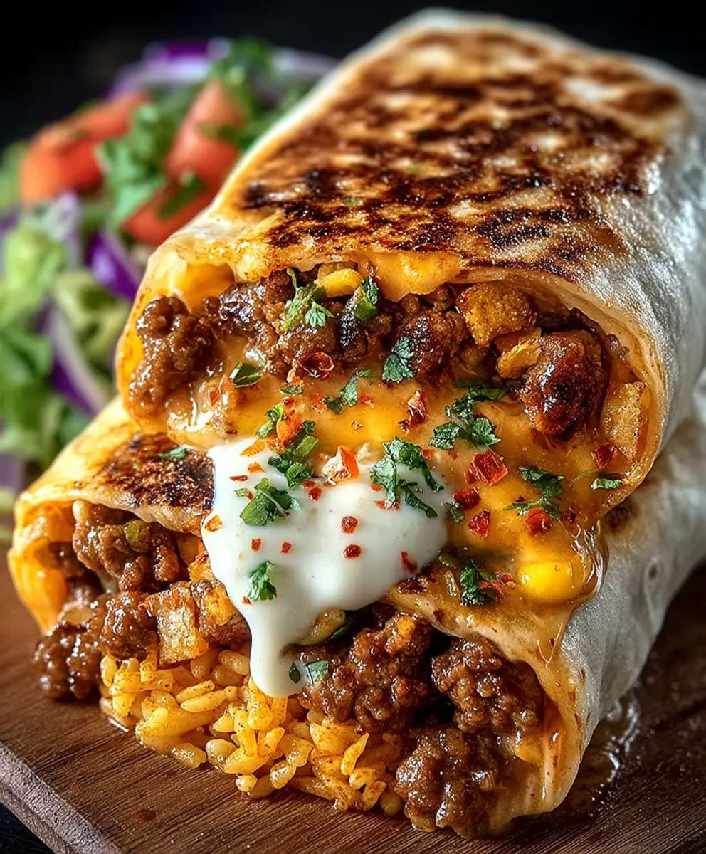 Gegrillter Käse Burrito