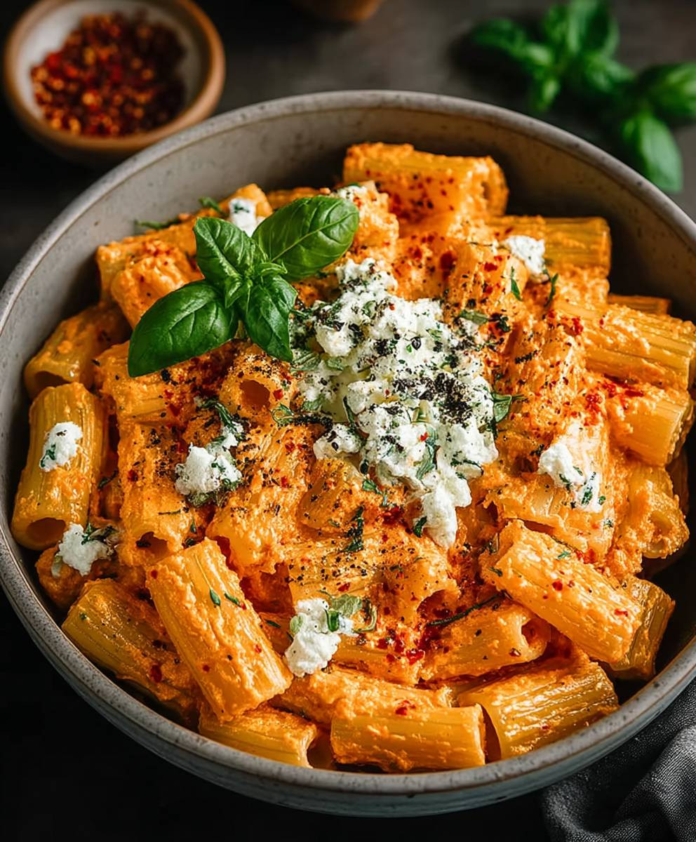 Protein Nudeln mit Hüttenkäse