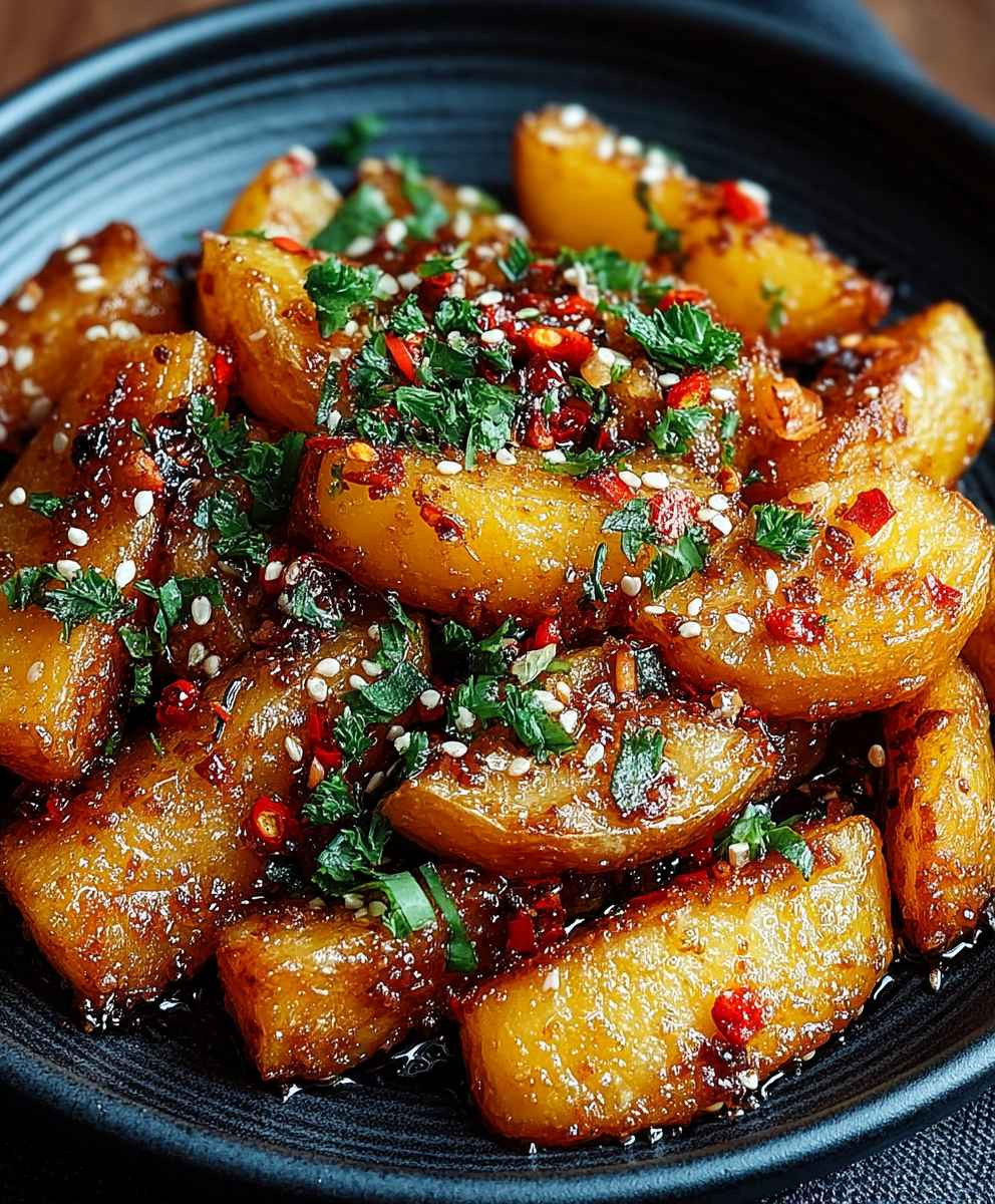 Honig Chili Kartoffeln knusprig