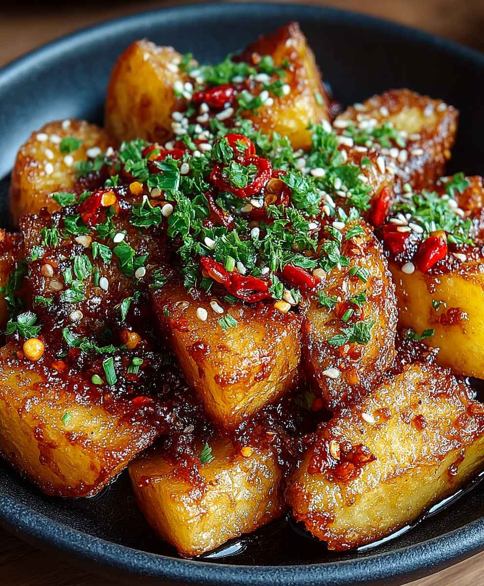 Honig Chili Kartoffeln knusprig