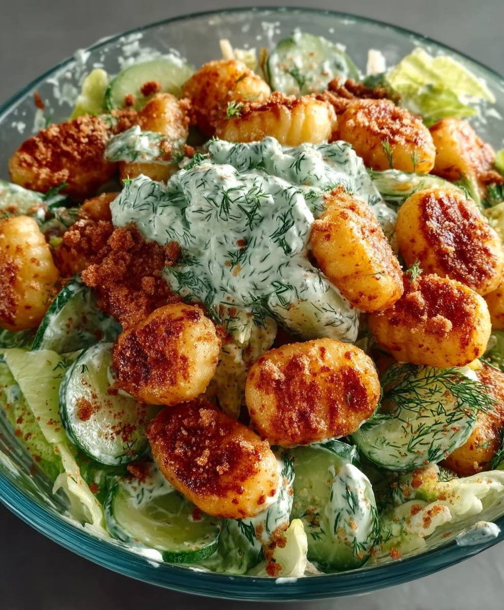 Gnocchi Salat Joghurt Dressing