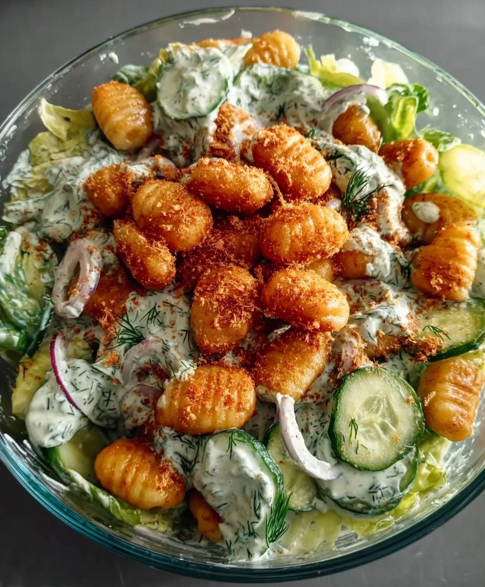 Gnocchi Salat Joghurt Dressing