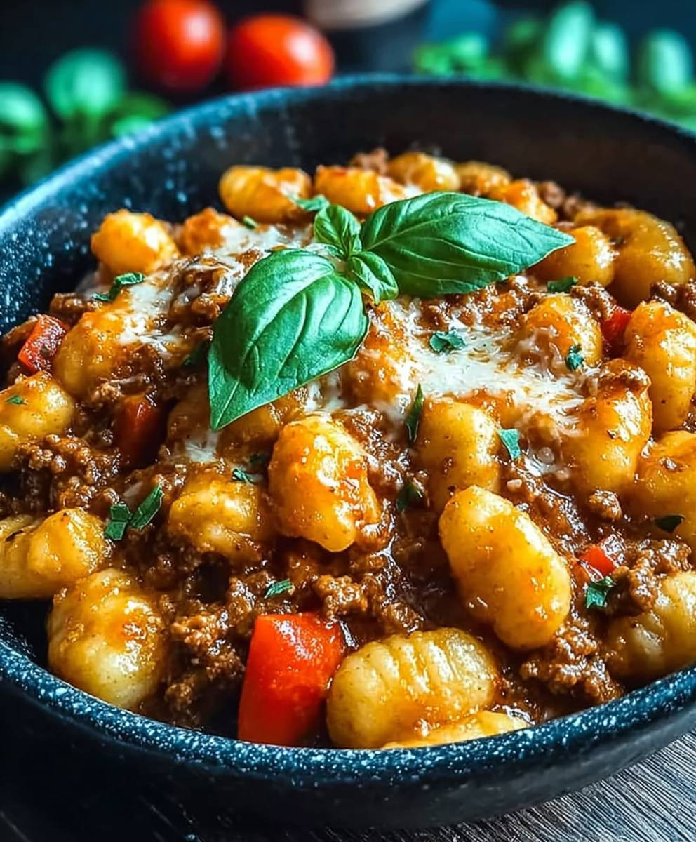 Gnocchi Pfanne mit Hackfleisch
