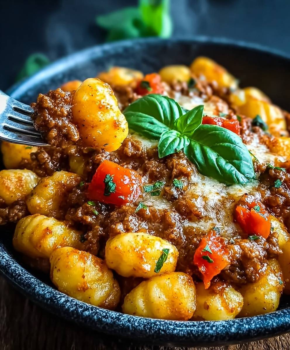 Gnocchi Pfanne mit Hackfleisch