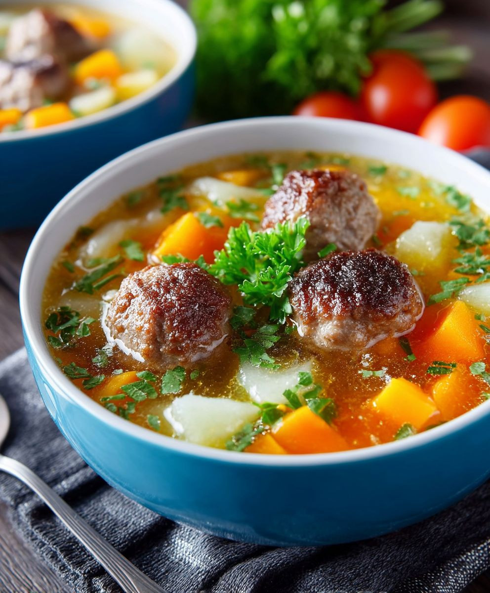 Hackbällchen Suppe einfach