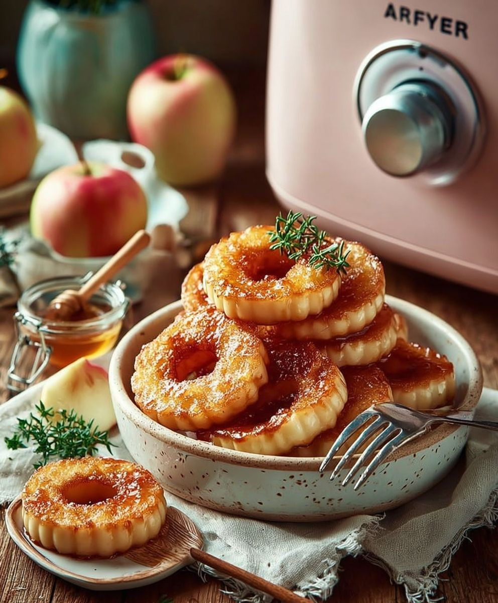 Airfryer Apfelringe mit Zimt