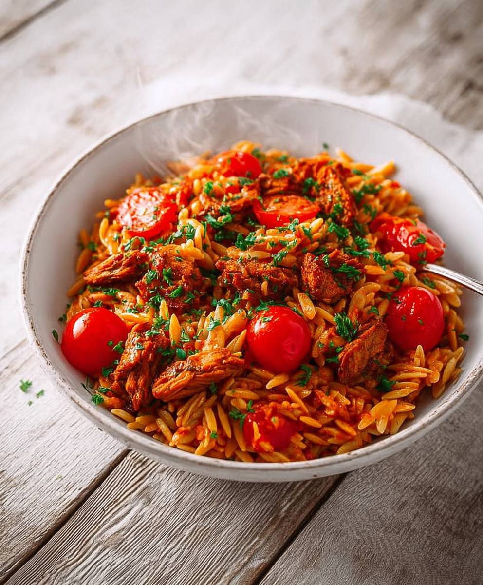 Vegane Gyrosnudeln Kritharaki
