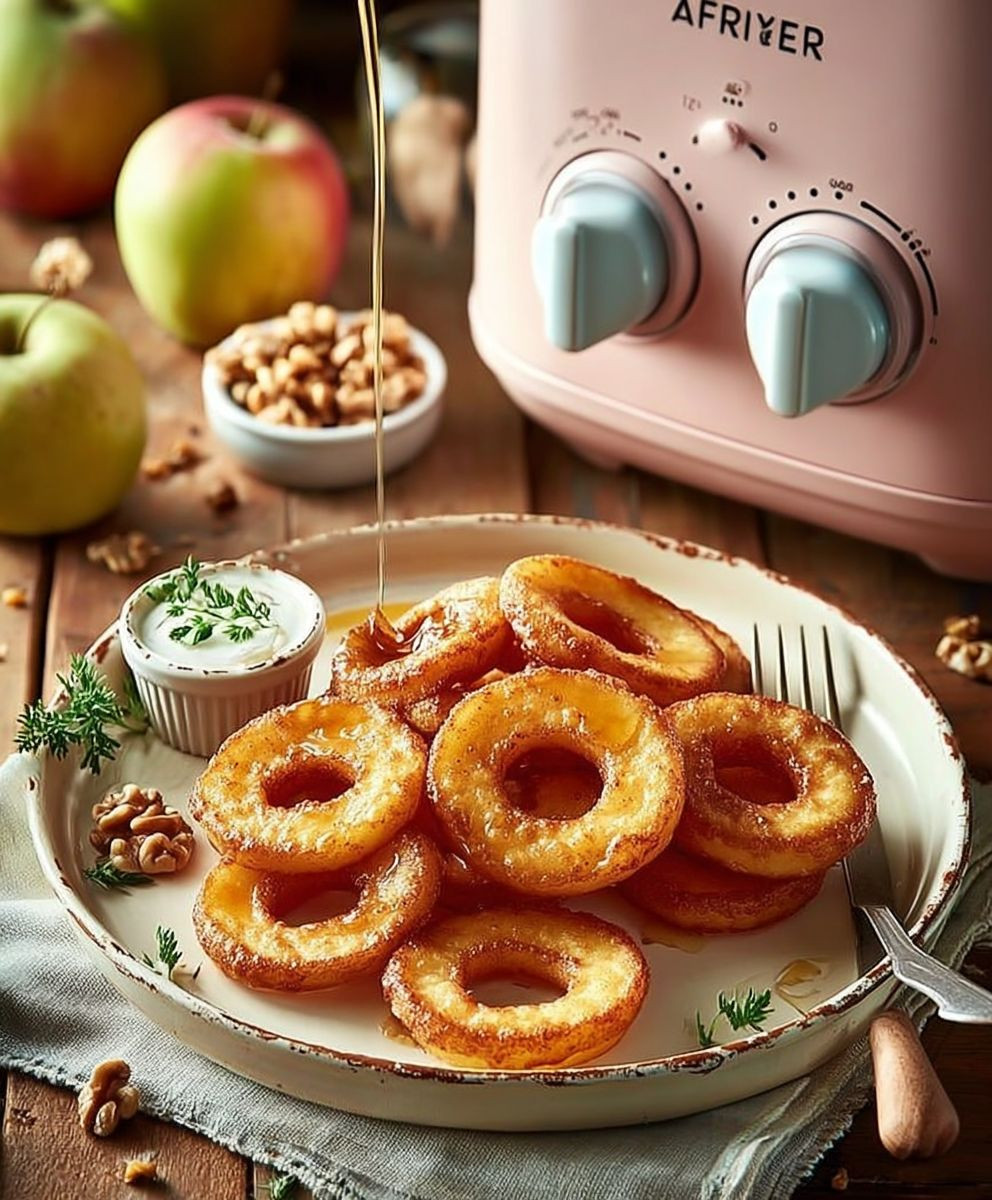 Airfryer Apfelringe mit Zimt