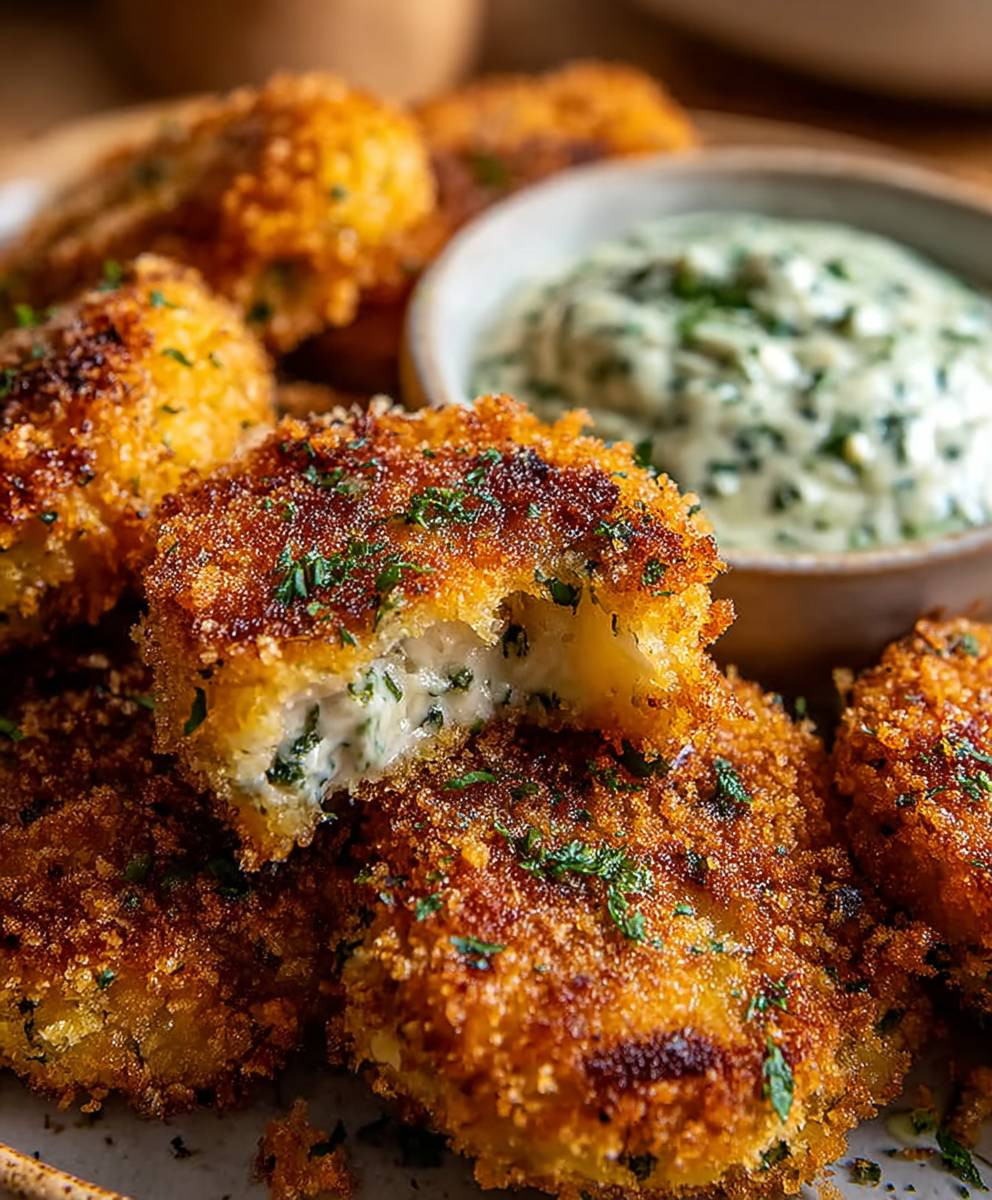 Airfryer Kohlrabi Schnitzel vegetarisch