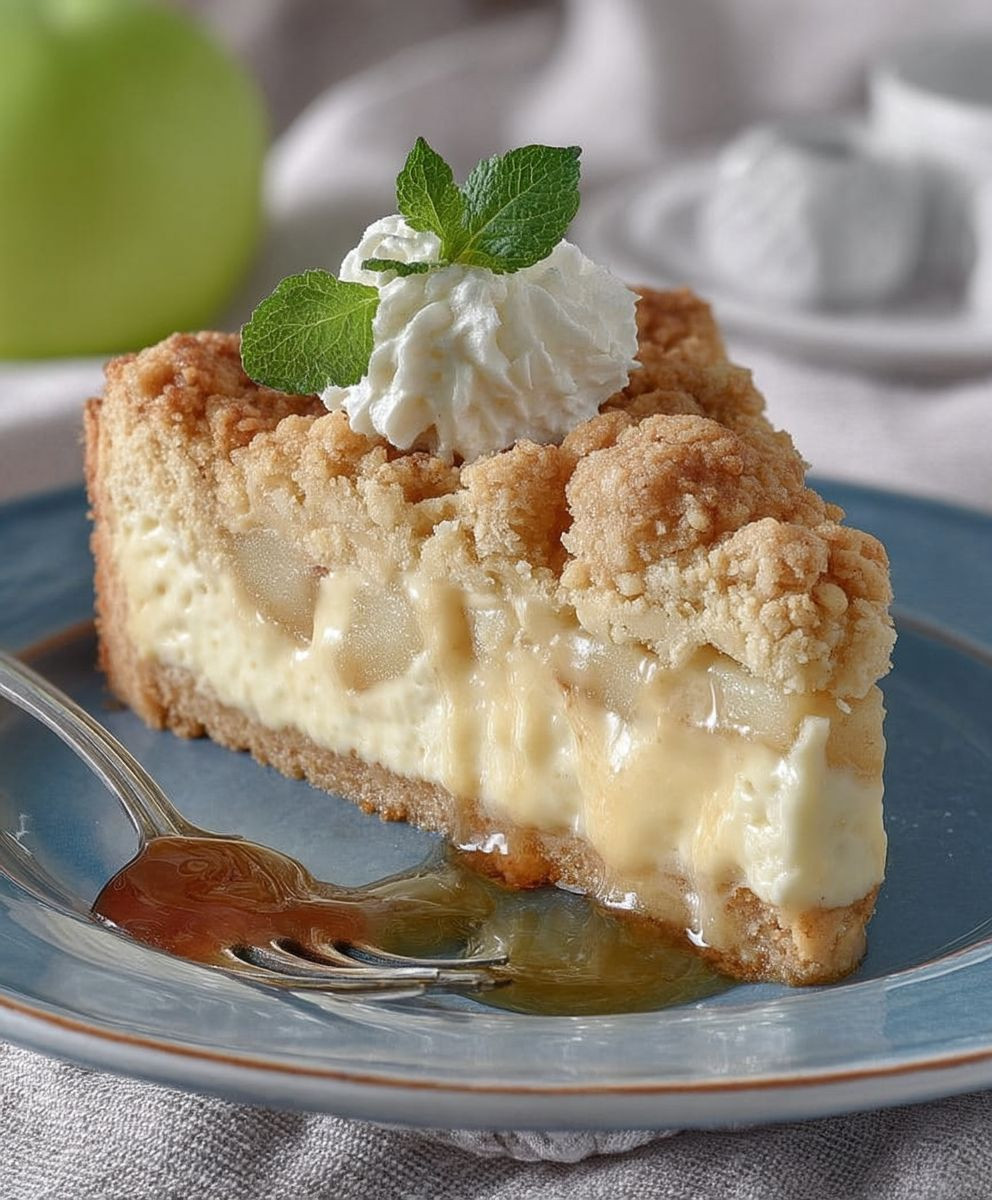 Apfel Pudding Kuchen