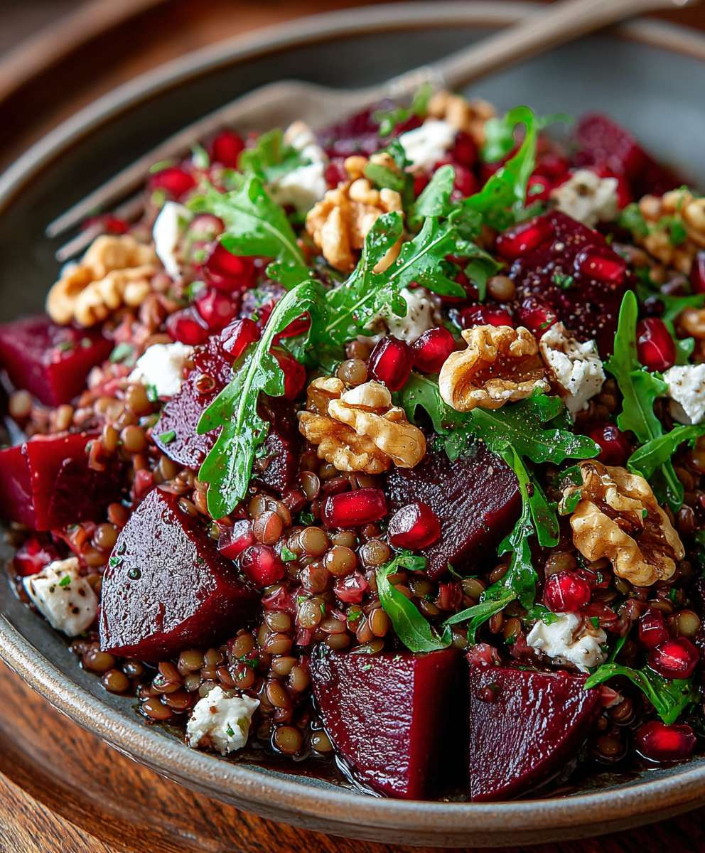 Rote Bete Linsen Salat