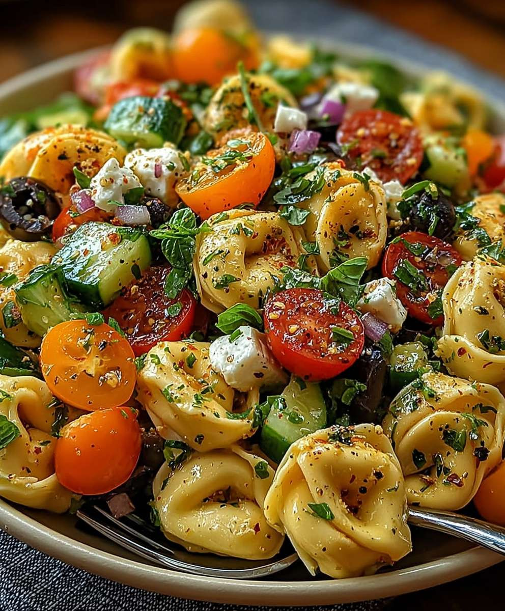 Tortellini Salat einfach zubereiten