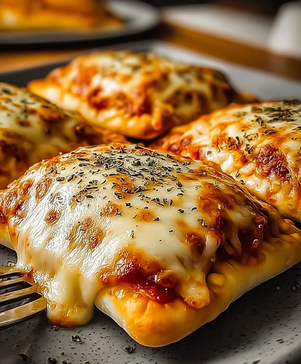 Einfache Käse Pizza Taschen