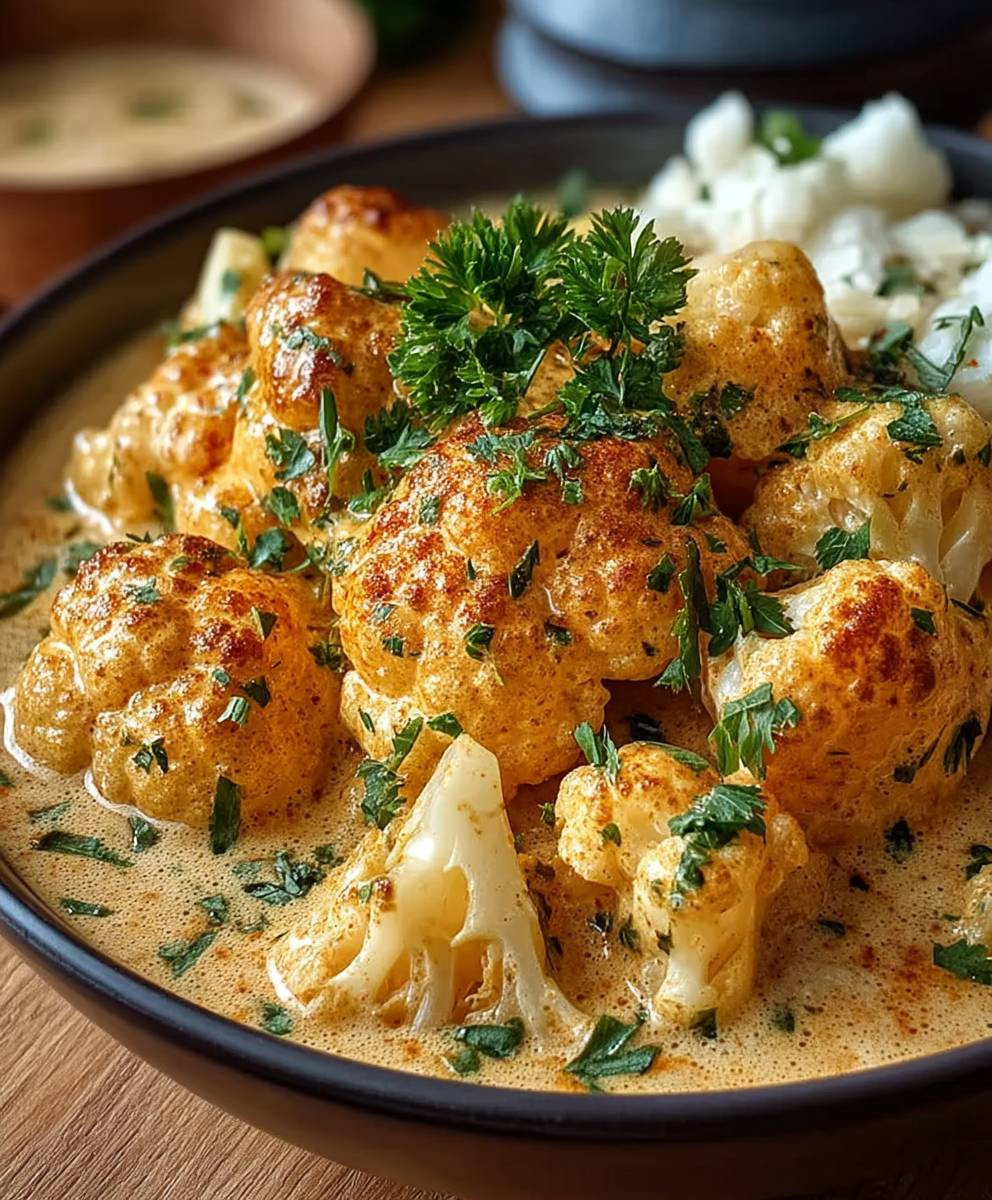 Blumenkohl Curry Backofen vegetarisch